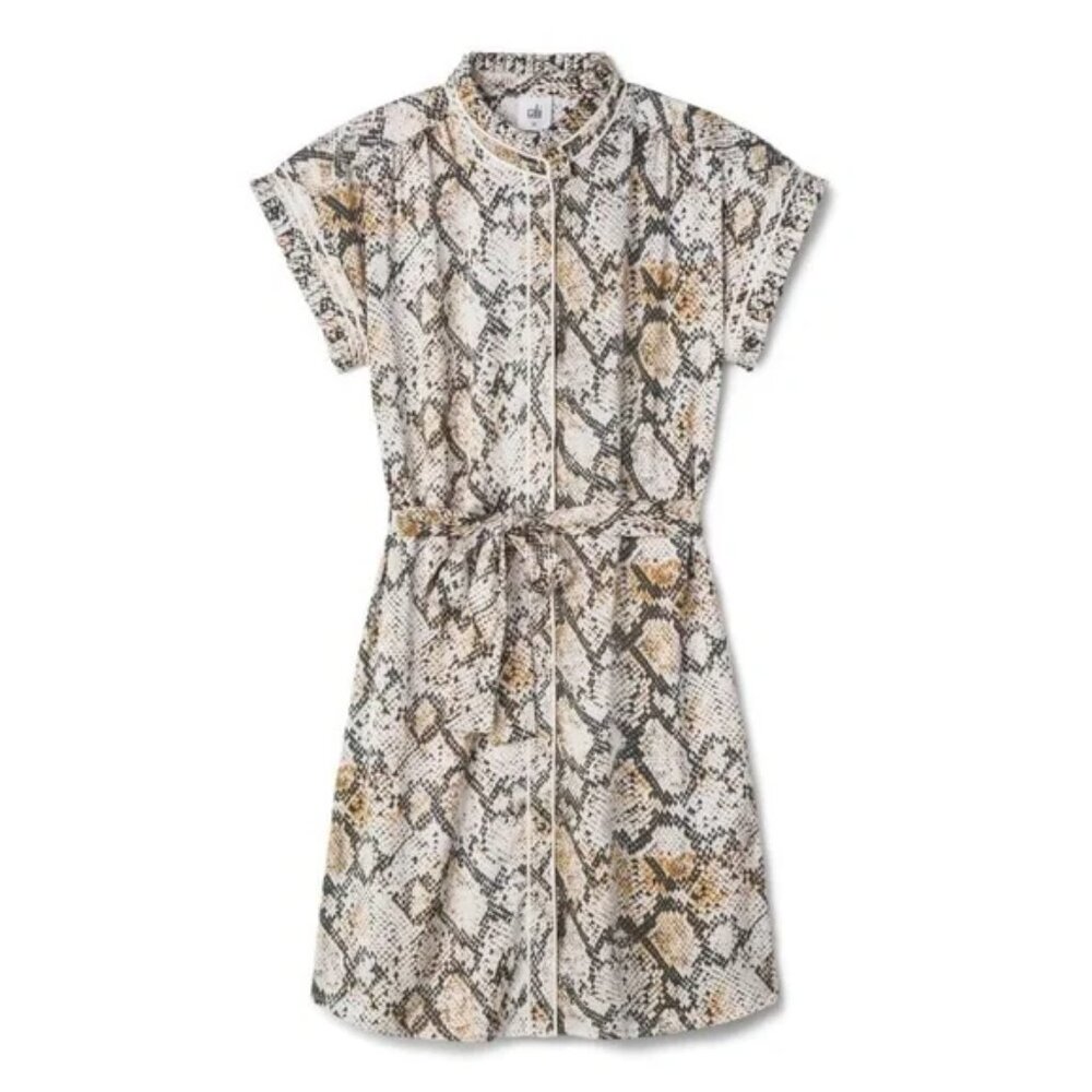 EUC Cabi  Cobra Dress style 6759 size Small snakepront fabric w/belt